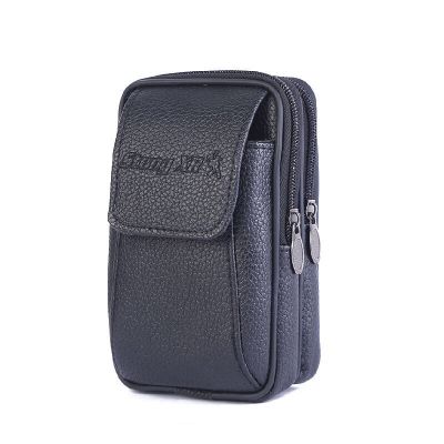 新款手机包男士穿皮带腰包pu皮6寸5寸多功能零钱包钥匙包中老年人