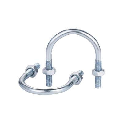 中锦科技 镀锌U型螺栓卡扣 U型管卡 M8×DN125(5寸)4.8级 套