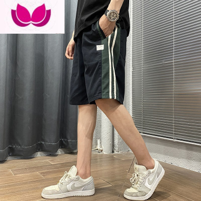 七斓夏季薄款运动短裤男宽松速干直筒2023新款中裤沙滩休闲工装五分裤