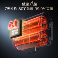 AO史密斯佳尼特 60升电热水器 纤薄双胆扁桶 金圭内胆 双棒双3kW速热 雪域白CTE-60HT5 小尺寸71cm