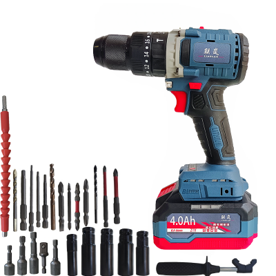 联岚锂电冲击钻手电钻电动起子手枪钻13mm套