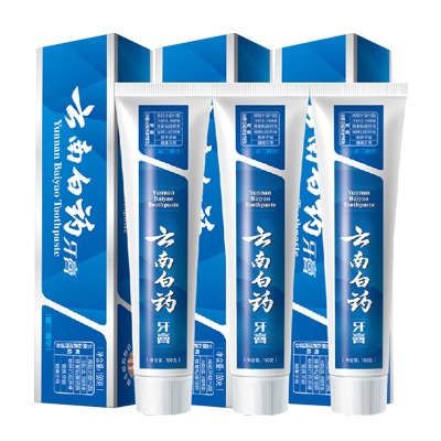 云南白药(YUNNANBAIYAO)牙膏（留兰香型）180g*3支装