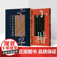 历代小楷经典选粹 历代章草经典选粹 共2册 书法碑帖赏析书籍 书法鉴赏 陕西人民美术出版社