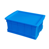 臻远ZY-SNXD-86收纳储物箱长方形物流中转箱带盖子 520*375*227mm