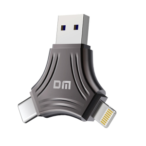 大迈(DM)ST680-256G 苹果Type-cUSB三合一手机电脑两用 U盘 (计价单位:个)黑色