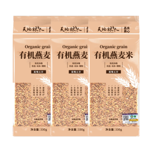 天地粮人 有机燕麦米 330g*3(单位:组)
