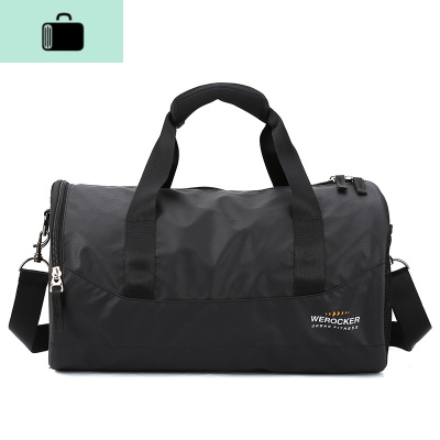 镭射健身包干湿分离男训练运动背包手提行李短途旅行大容量游泳包NEW LAKE 黑色 大男士手提包