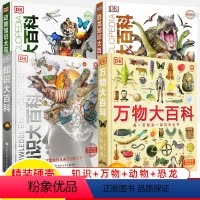 DK大百科全4册 [正版]DK知识大百科万物+知识+动物+恐龙 中小学生儿童百科全书博物大开本家科学技术自然地理文化艺术