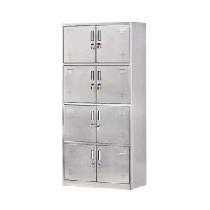 迈易特不锈钢员工储物柜文件柜存放柜子更衣柜存包柜八门更衣柜