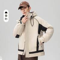 冬季新款羽绒服90%白鸭绒男女同款连帽百搭时尚男士休闲宽松外套
