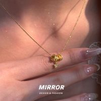 925纯银小星星圆圈吊坠女项坠时尚简约个性高级感潮流送女朋友老婆情人节七夕生日礼物