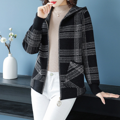 语娄胖mm格子短款羊毛呢外套女加肥加大码宽松显瘦羊绒大衣2020秋冬款2021大码女装