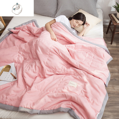 夏季空调被水洗棉夏凉被可水洗夏被单人学生宿舍春秋薄款被子双人舒适主义