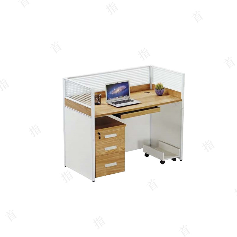 首指(SZ)办公职员桌 单人位JP-043黄橡木+暖白