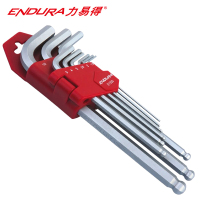 力易得(ENDURA)9件套公制加长球头内六角 内六角扳手组套 E1555 1套