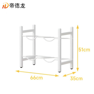 帝德龙水桶置物架双排二层ST1 660*350*510mm