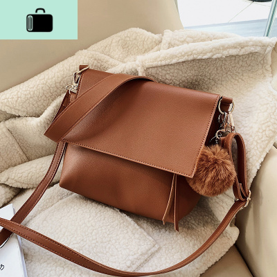 秋冬ins包包女士2019新款港风复古单肩小包韩版简约百搭斜挎女包NEW LAKE女士单肩包