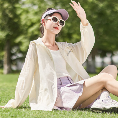 [1折价52.9元,叠加优惠券]夏季新款连帽背后图案外套女潮酷百搭休闲宽松上衣