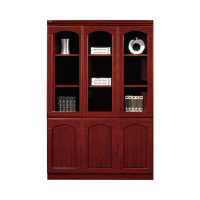 中豫鑫泽 ZYXZ4052420木质文件柜油漆贴木皮资料柜书柜 三门