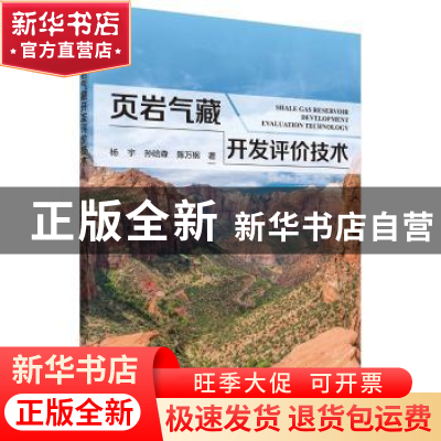正版 页岩气藏开发评价技术 杨宇,孙晗森,陈万钢 科学出版社 9