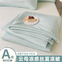 A类凉感丝空调被夏凉被四件套夏季单人学生宿舍冰丝夏被可机水洗_1_635