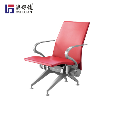 澳舒健PU候诊椅聚氨酯排椅自结皮等候椅机场椅排椅等待椅连联椅 SJ9062一人位1张