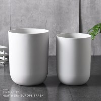 绵冠垃圾桶北欧客厅厨房卫生间创意可爱卧室家用简约无盖