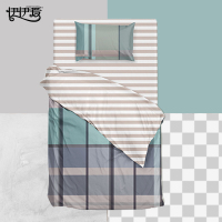 伊伊爱 全棉印花时尚格调三件套