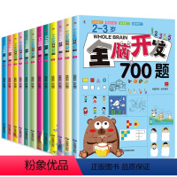[全12册]2-6岁全脑开发思维训练 [正版]全脑开发700题2-3岁1000早教书幼儿园智力数学小班思维训练逻辑迷宫专