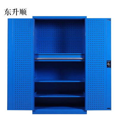东升顺工具柜加厚铁皮储物柜工厂车间用带抽屉汽修多功能收纳柜通门内一抽柜蓝色