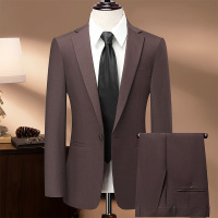 含羊毛套装西服男影楼套装西装韩版职业正装西服结婚礼服套西伴郎_353