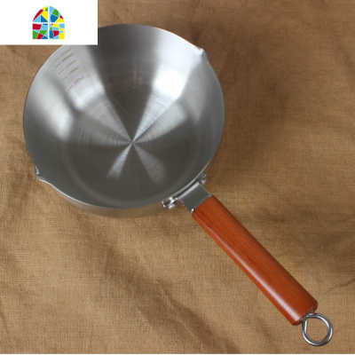 加厚日式不锈钢雪平锅 小奶锅泡面锅单木柄汤锅电磁炉锅具 FENGHOU 口径22厘米