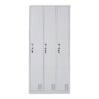 帅畅收纳柜财务档案柜资料柜加厚文件柜办公室带锁铁皮柜三门更衣柜