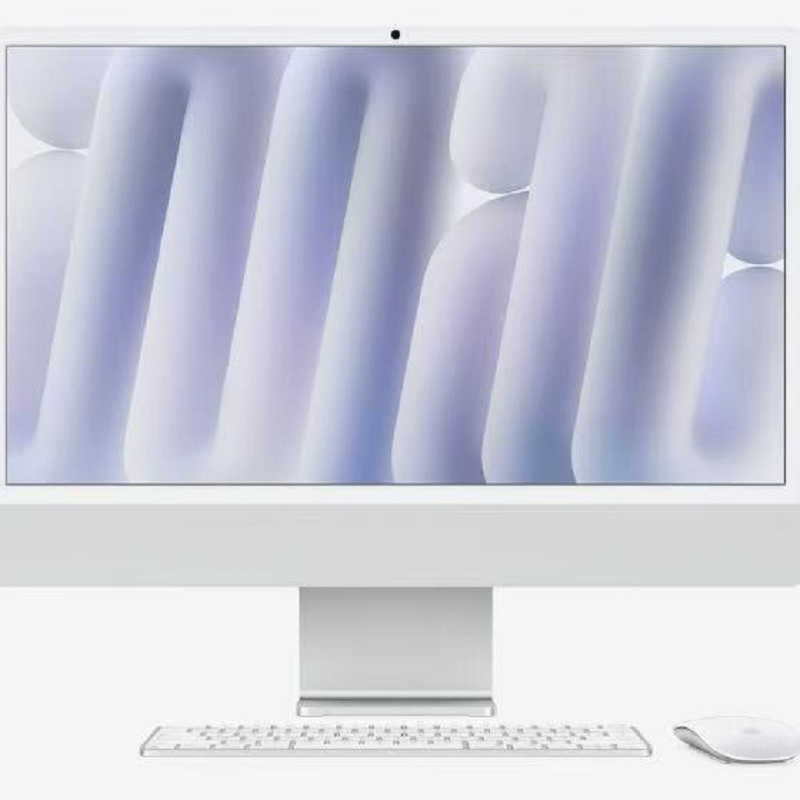 Apple/苹果AI电脑/2024款 iMac 24英寸银色4.5K屏 M4(10+10核) 16G 512G一体式电脑 MWUV3CH/A