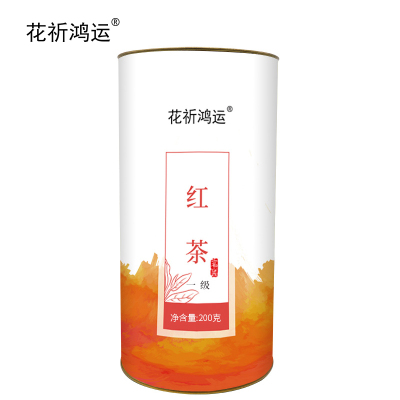 花祈鸿运红茶一级200克桶