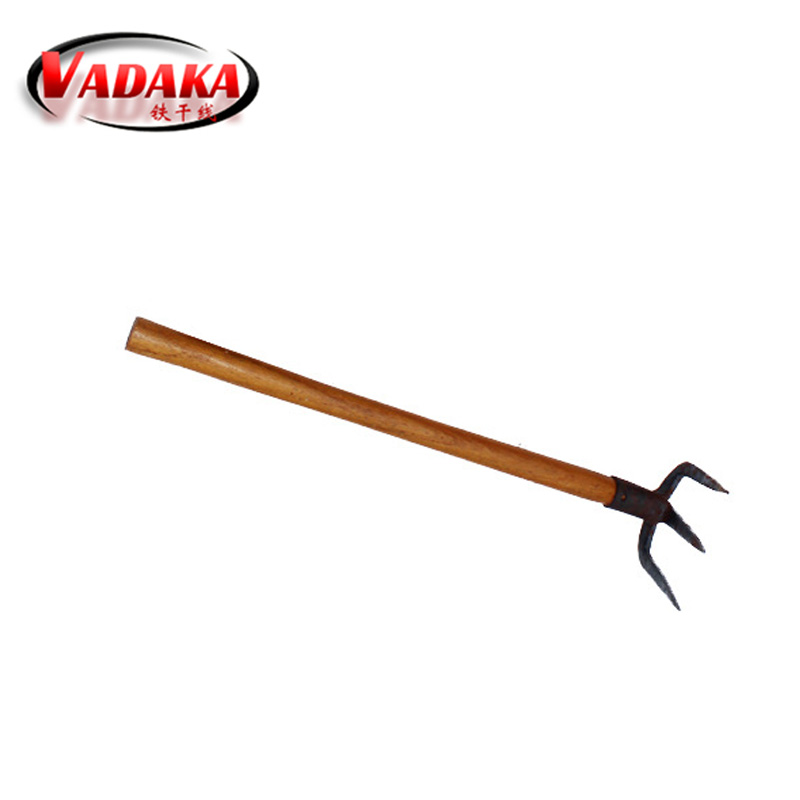 VADAKA农用工具锻打胶柄三齿抓耙vdk-01把
