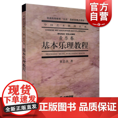 基本乐理教程 音乐卷 童忠良 中国艺术教育大系 高考艺考乐理书 音乐理论基础实用教程书 基本乐理通用教材 零基础 上海音
