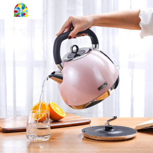 思迪乐电热水壶304不锈钢自动断电家用烧水壶+1.5L保温壶粉色套装 FENGHOU 深灰色电热水壶880S深灰色