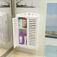 浴室置物架洗手间收纳柜卫生间洗漱台化妆品墙面收纳架免打孔壁挂 三维工匠 太阳花三层(送免钉钩+胶)