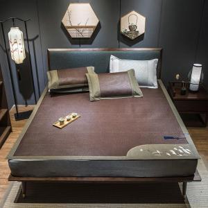 家柏饰(CORATED)藤席1.8m床凉席1.5米三件套1.2折叠单人宿舍学生空调冰丝席子
