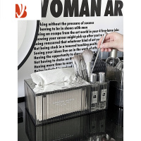 三维工匠洗脸巾收纳盒化妆棉轻奢卫生间洗手台多纸巾盒2022新款 洗脸巾收纳盒-透灰