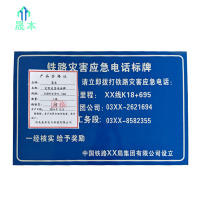 晟本 灾害应急电话牌 1000*650*1.5mm 块