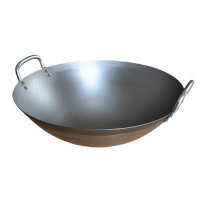 万家美厨霸电磁炉炒锅50cm加厚双耳生铁