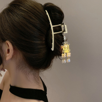 流苏灯笼抓夹发光后脑勺发夹女大号古风汉服气质2023新款头饰夹子送女朋友老婆情人节七夕生日礼物