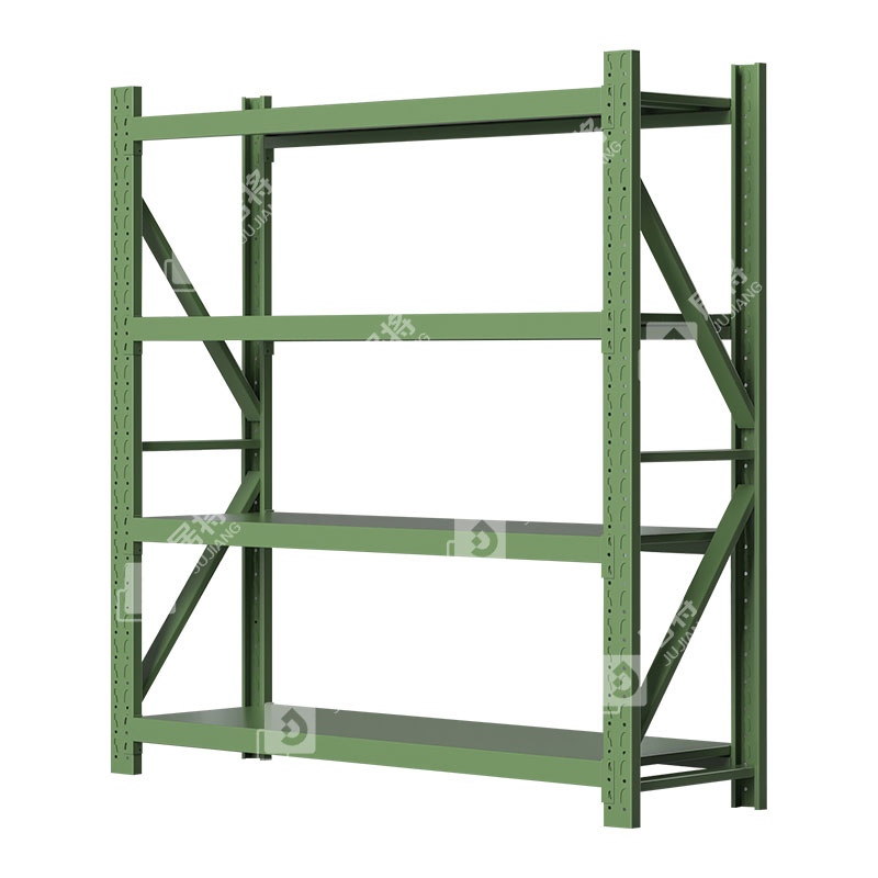 居将 JJ4010301 仓储货架库房置物架中型货架军绿色主架1500*500*2000mm/200kg