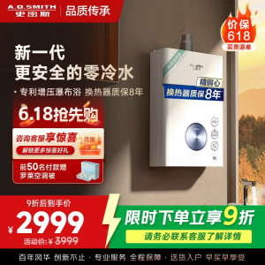 AO史密斯16升零冷水燃气热水器佳尼特 不锈钢换热器包8年 负压更安全 恒温大水量 JSQ31-TJ1