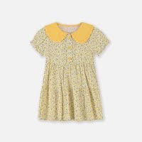[1件3.5折价:44.1元]铅笔俱乐部2025夏装新品女小童连衣裙儿童碎花连身裙宝宝甜美裙子
