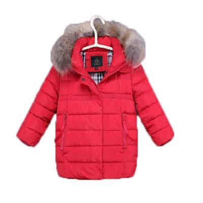 儿童羽绒服女童中长款加厚保暖大毛领冬装