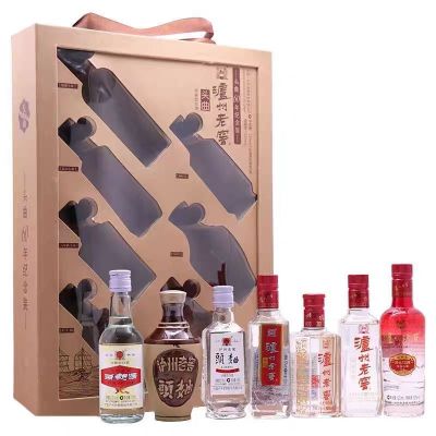 泸州老窖 头曲60周年纪念酒 52度 125ml*7瓶小酒版礼盒 浓香型