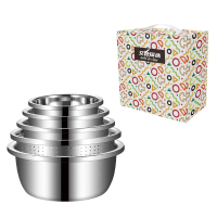 艾逸瑶选 贝恩多用途不锈钢盆五件套CJ-21108